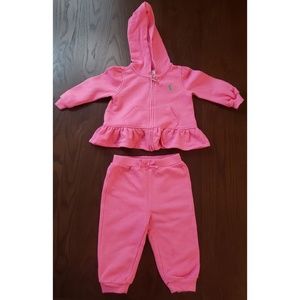 Ralph Lauren Baby Girl Jogger Set